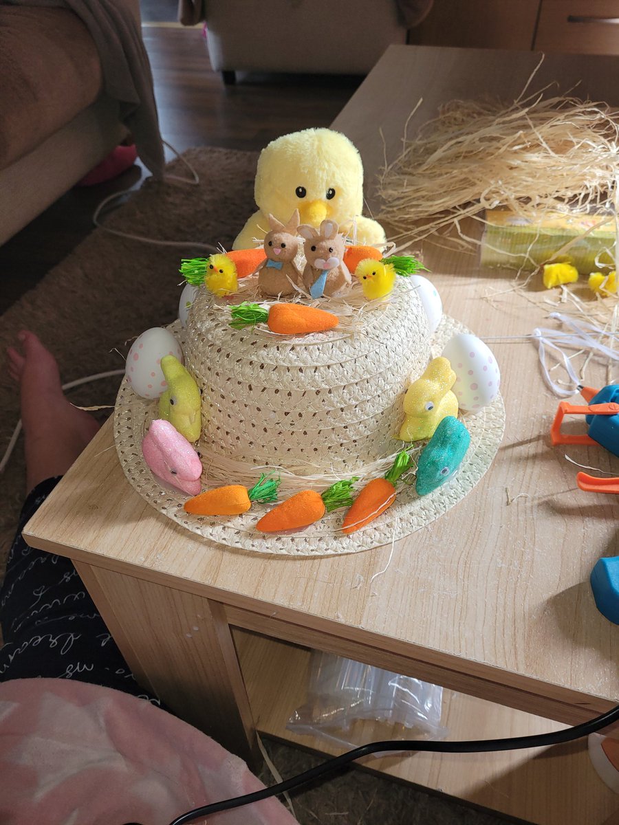 HaraKimmy's tweet photo. @YBB_Y4_5 ella can't be there but wanted to show you her bonnet hat for Easter that she made x https://t.co/JccxCmpuv3