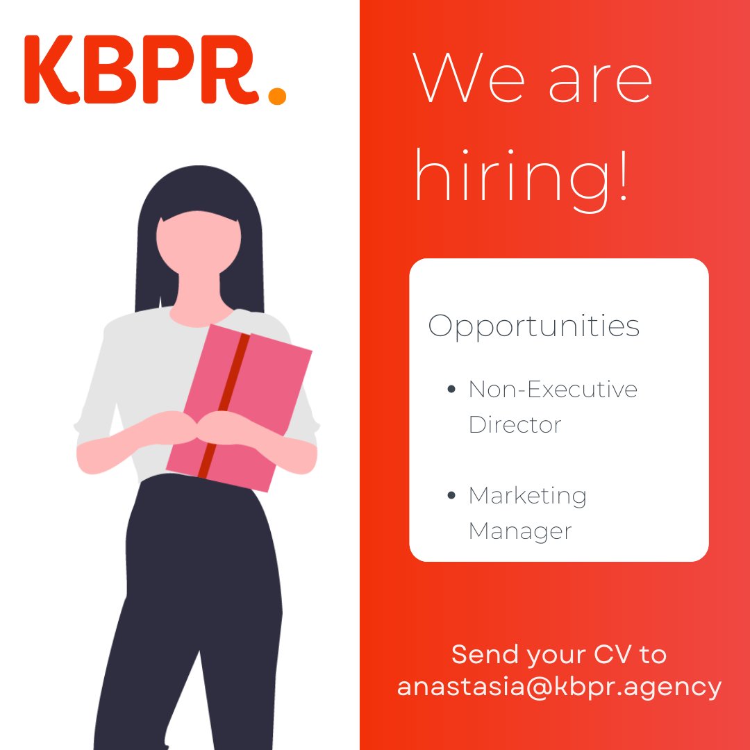 WeAreKBPR's tweet photo. We are a team of six independent, energetic, and proactive experts in our field, and we like to think we are a little bit different from the usual corporate agency.
If you want to join our ranks then get in touch! #Hiring #newjobpost #PR https://t.co/OQMJrk01MJ