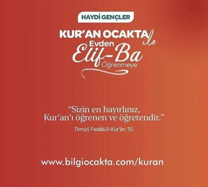 Ramazan ayı itibariyle Ülkü Ocakları Genel Merkezimiz tarafından hayata geçirilen, Kuran okumayı öğrenmek isteyenler için Elif-Ba eğitimi içerikli "KuranOcakta" uygulamasına dijital eğitim platformumuz BilgiOcakta üzerinden erişebilirsiniz.

bilgiocakta.com/kuran