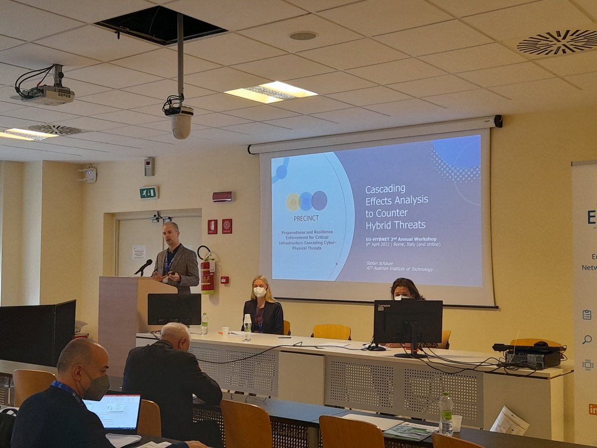 <a href="/PRECINCT_EU/">PRECINCT</a>'s #innovations such as their Interdependency Graphs, Serious Games approach, Digital Twins and PRECINCT ecosystem are being presented by Mr. Stefan Schauer, with a special focus on the Cascading effects simulation!