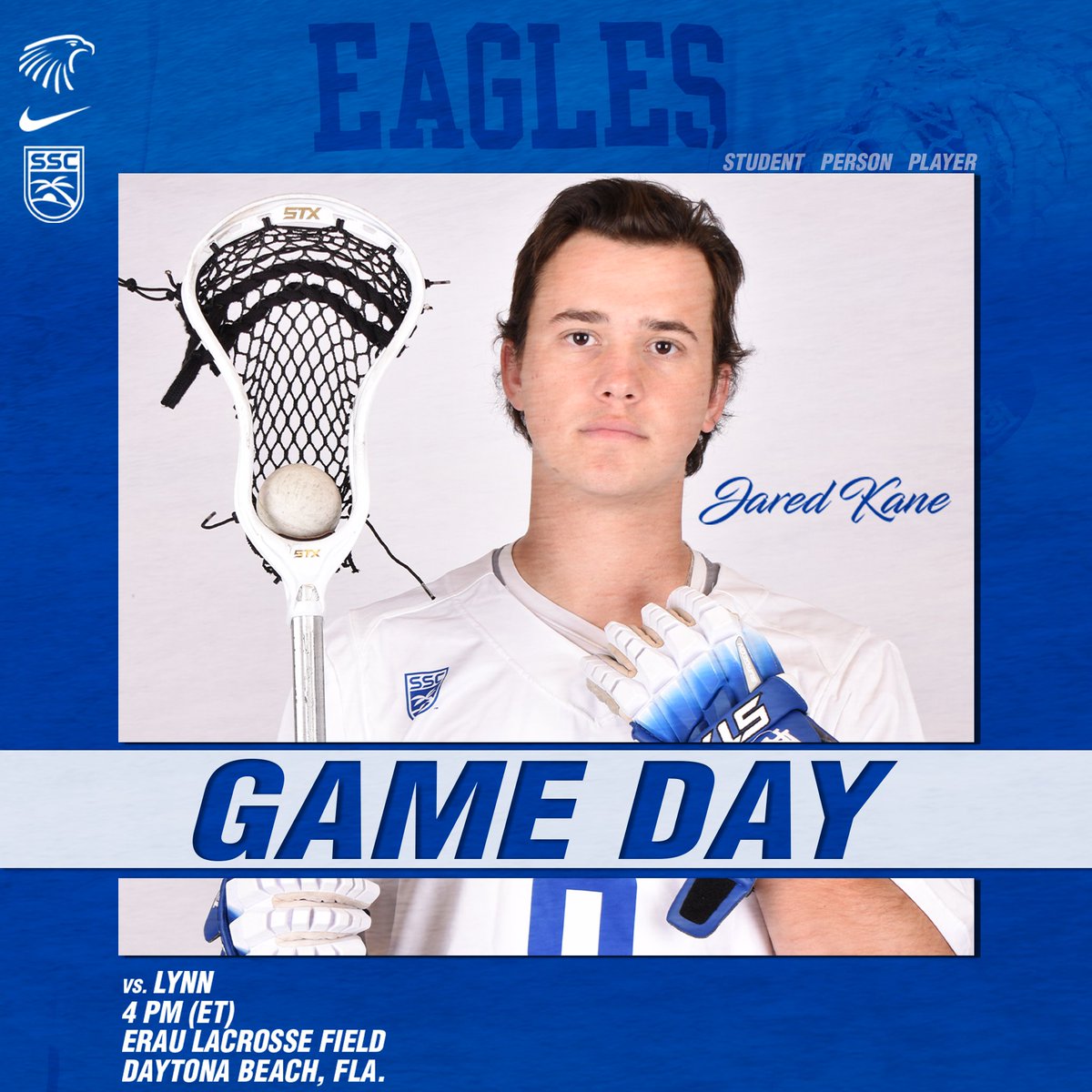 First <a href="/D2SSC/">Sunshine State Conference</a> action at home this year!
🦅 vs. <a href="/Lynn_Knights/">Lynn Athletics</a> 
⏰ 4PM
📍The 3️⃣8️⃣6️⃣
📺 erauathletics.com/live
📊 eraustats.com
🎟 erauathletics.com/tickets
#GoERAU #gobirds