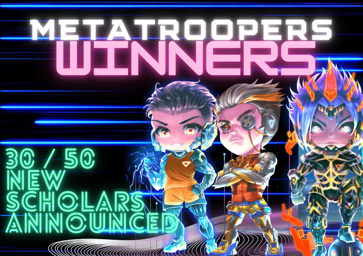 MetaTroopersgg's tweet photo. 🚨NEW SCHOLAR ANNOUNCEMENT🚨

We have the next 10 new #CyBall scholars to welcome to the MetaTroopers ♥️

@geogeo1489 
@vearlnft 
@lakshmiracie 
@dencay011 
@Igorelindo 
@paulforsuelo28 
@arlyn_mercader 
@nameisjiff 
@jhonzaid 
@VD_0202 https://t.co/4x1jd3OFuy