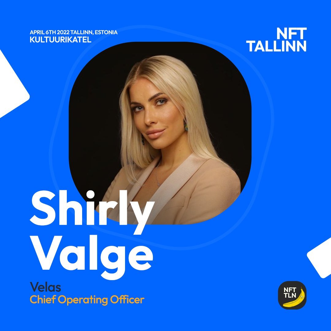 🙌 Meet our COO <a href="/ShirlyValge/">Shirly Valge</a> at @NFTTallinn this Wednesday, April 6th, 2022 Tallinn, Estonia 🇪🇪