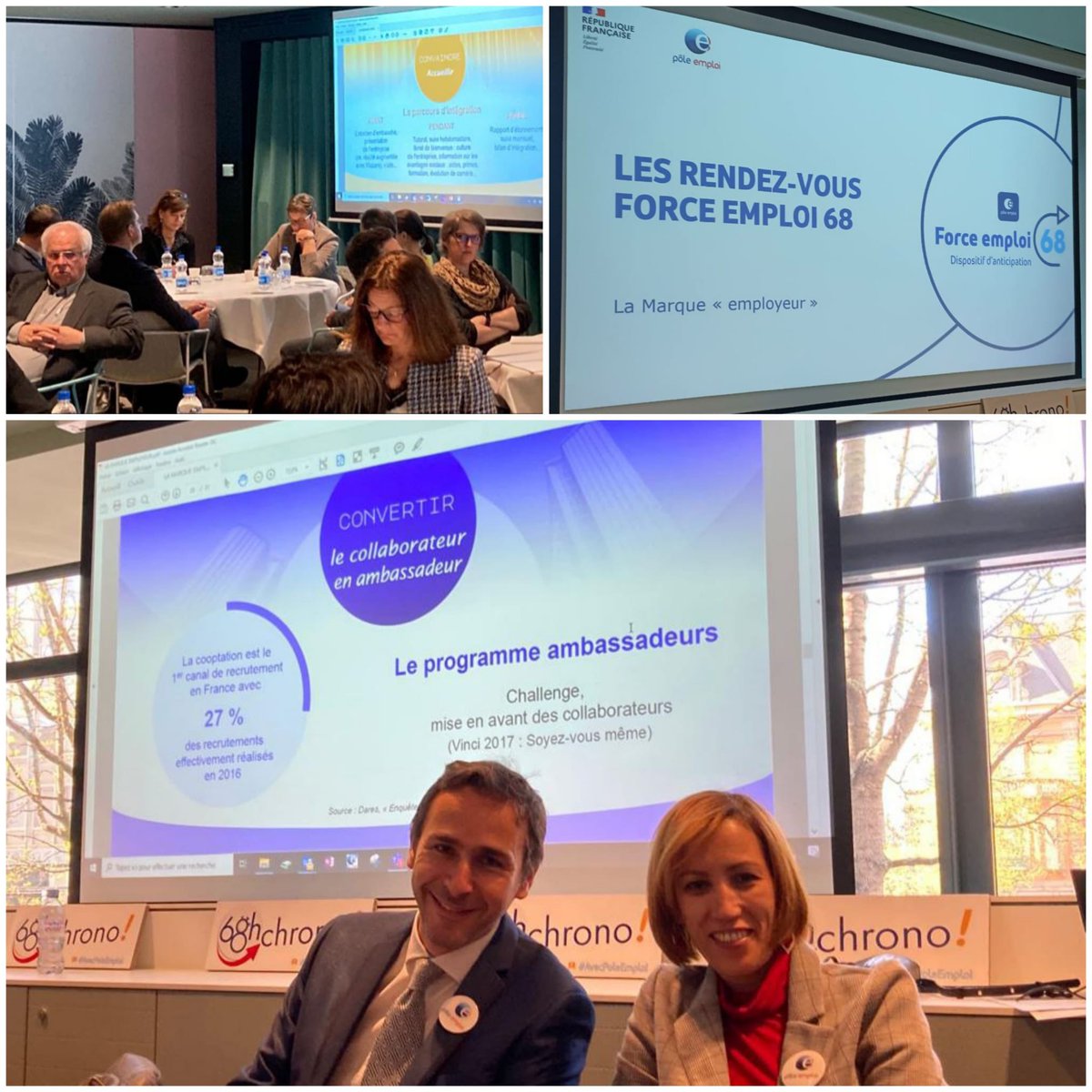 🔛 Rencontre à Colmar [ Recruter autrement ] avec nos partenaires et branches professionnelles @poleemploi_GE #HautRhin : ✅  Rendre attractifs les secteurs d'activité ✅ lutter contre les difficultés de recrutement #TousMobilisés pour favoriser l'#Emploi sur le territoire 🤝