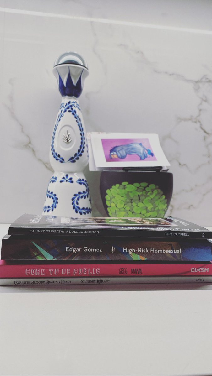 TGICast's tweet photo. This post-show shelfie from @shanelle_mullin made our hearts swell: @WordPerv @TaraCampbellCom @otroedgargomez @gregmania Eeyore is anxiously awaiting @laurieuttich’s pub date! https://t.co/Gmq1olCMwz