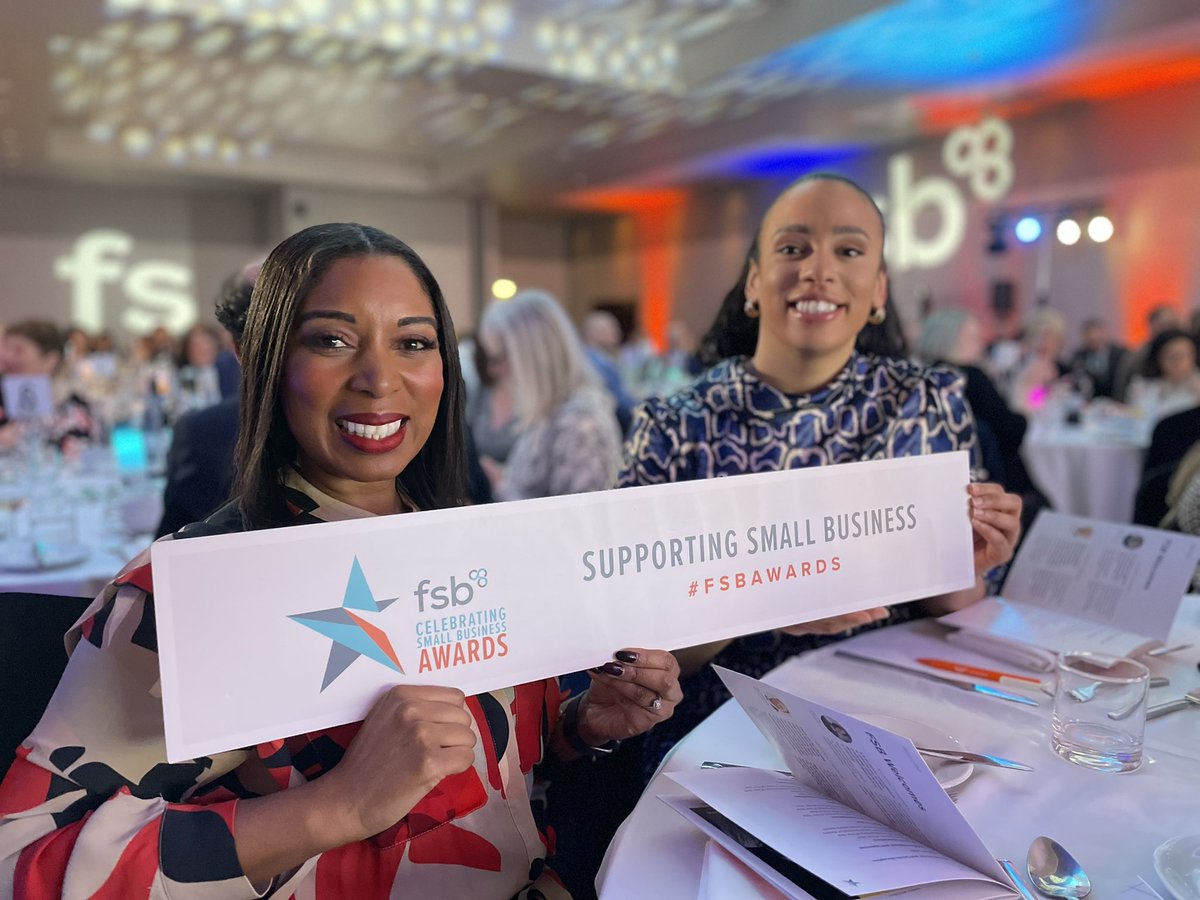 Awards are starting #FSBAwards and our table is looking fabulous