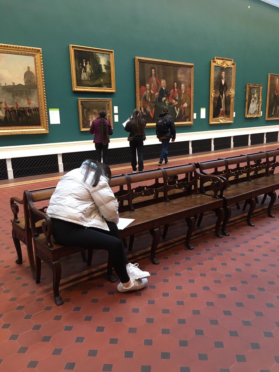 PresSecTralee's tweet photo. Our TY girls are enjoying their tour to Dublin - this morning they visited @NationalGallery before hopping (and jumping!) over to @JumpZone_ie Sandyford! #TY https://t.co/AzuWSOwF3q