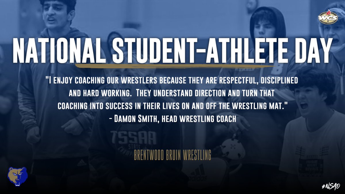 Coach Smith, wrestling #NSAD