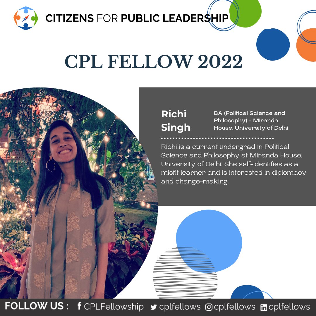 CPLFellows's tweet photo. We are pleased to introduce Neha Bhupathiraju, Renee Jose (@Renee87693067) and Richi Singh, the #CPLFellows of 2022.

#PublicPolicy #Careers #Leadership #Fellowship #India #Mentorship https://t.co/zLKhMN0qYy