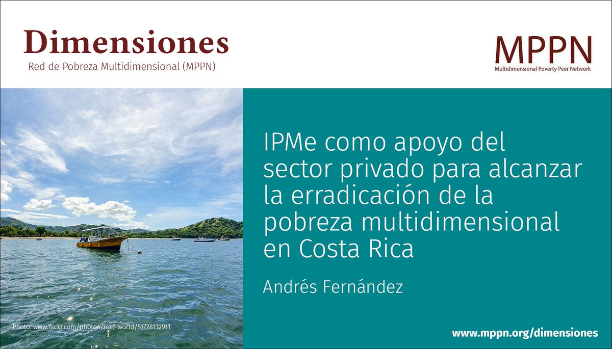 ophi_oxford's tweet photo. 🇨🇷 @CostaRica es el primer país en el mundo en usar el #IPM en el sector corporativo para eliminar la pobreza. El #IPMe empresarial mide las condiciones de vida de los empleados y sus familias.

🔗:  https://t.co/JzJqDKprgF
 @SOPHIAOxford @pnud @PNUDLAC #ESG https://t.co/Dl8Ks2OIbY