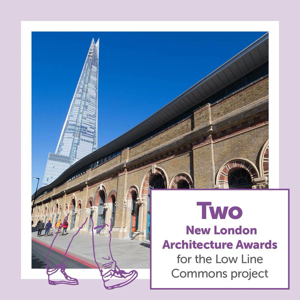 TeamLondonBdg's tweet photo. We're proud to say that our #LowLineLDN project won two accolades at last year's @nlalondon Awards. Have you visited this walking destination recently? https://t.co/EX6EGj94uB https://t.co/F5NVZjzSs2