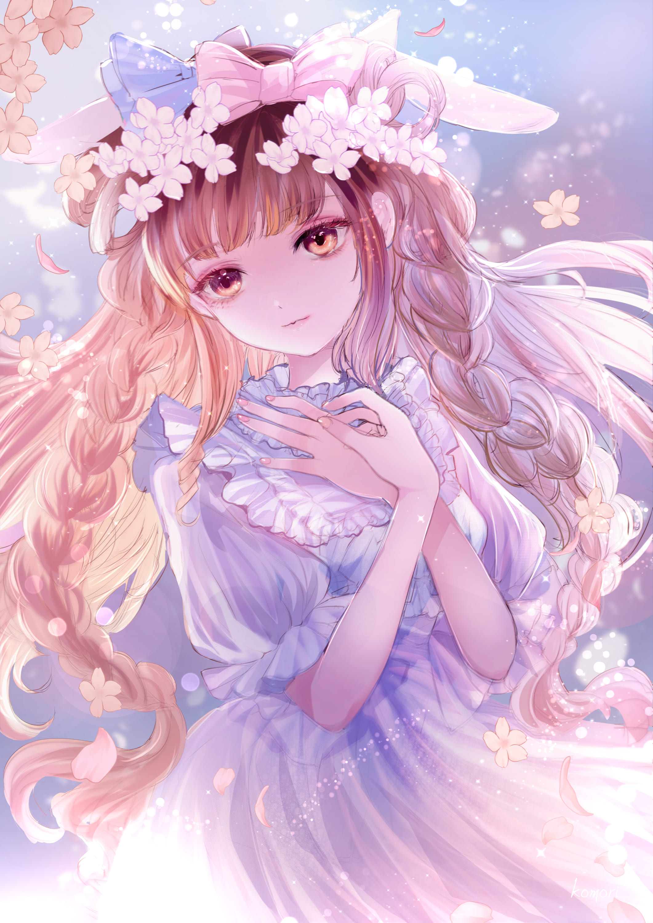 こもりひっき Lawson Printでブロマイド発売中です 桜乙女 春の優しい色と光に包まれた さくらの妖精少女の イラストです 桜 イラスト イラスト基地 T Co Zcv2jium54 Twitter