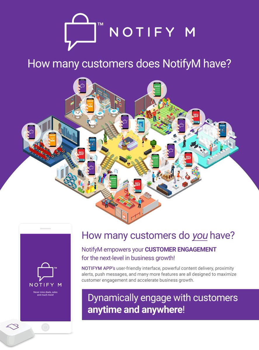 Notify_M's tweet photo. Time is precious. We eliminate the need for consumers to search. We deliver it to consumers directly as they arrive or shop.

Download the NotifyM App today free on Google Play or in the App Store for iOS using the link in the bio! 👆👆👆

#NotifyM #ProximityMarketing #Save https://t.co/Ym5Z5fp1vh
