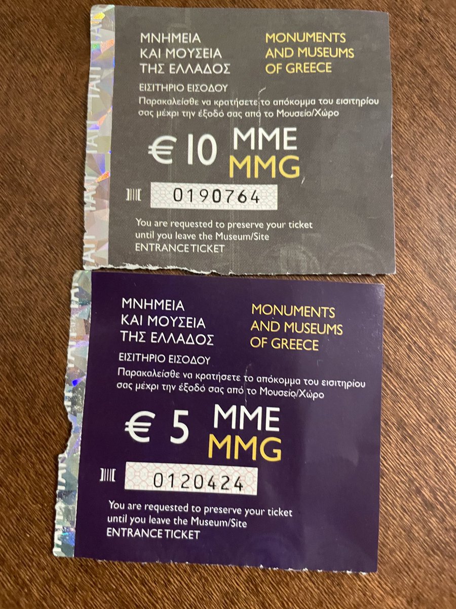 Another ‘benefit’ of #Brexit no senior discount at all the wonders of Ancient Greece  10 for the English and 5 for the Europeans…maybe we should give them their marbles back