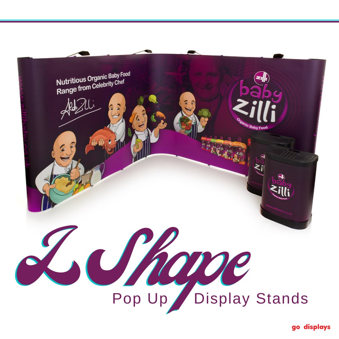 godisplays's tweet image. Create an L Shape with the Pop Up Display Stands!

#Lshape #exhibitionstands #displays #popups #displaystands #tradeshows