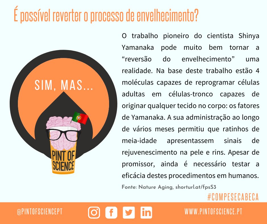 pintofsciencePT's tweet photo. Tic tac...🕒 Estaremos perto de encontrar o elixir da juventude?
#pint22 #pintworld #pintofscience #pintofscienceportugal #guimaraes #poligrafo #compesecabeca https://t.co/1qAiEvpyli