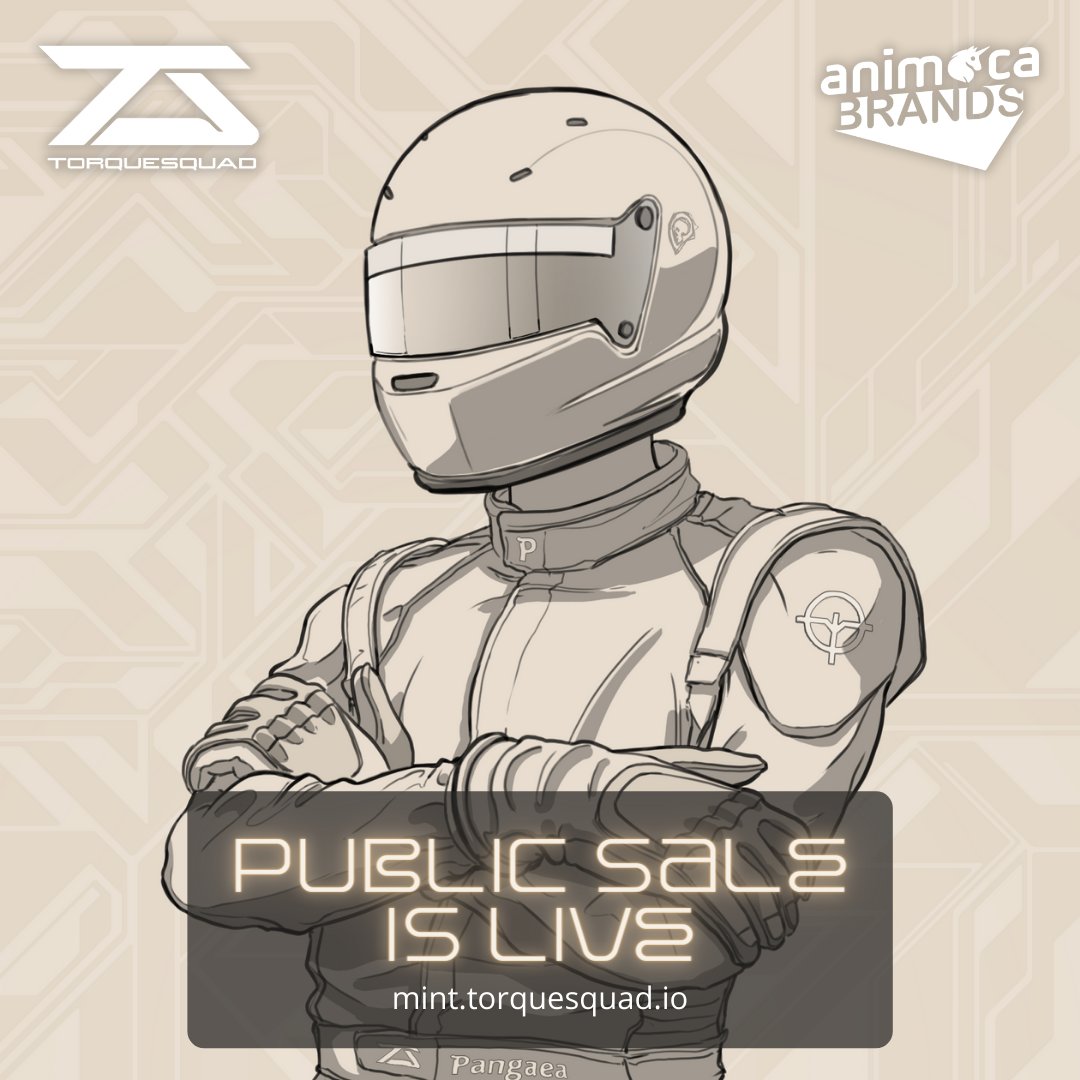 pangaea's tweet photo. @TorqueSquad Public sale is now LIVE! 

Head over to https://t.co/sesqau9NM6 to get yours now! https://t.co/anvbje5saU