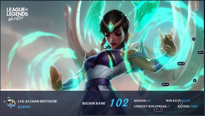 Thats the closest I got to Top 100 Karma in #wildrift #top100 #twitchstreamer I think im gonna quit,<a href="/tag/wildrift"class="tags">#wildrift</a><a href="/tag/top100"class="tags"><span>#top100</span></a><a href="/tag/twitchstreamer"class="tags"><span>#twitchstreamer</span></a>