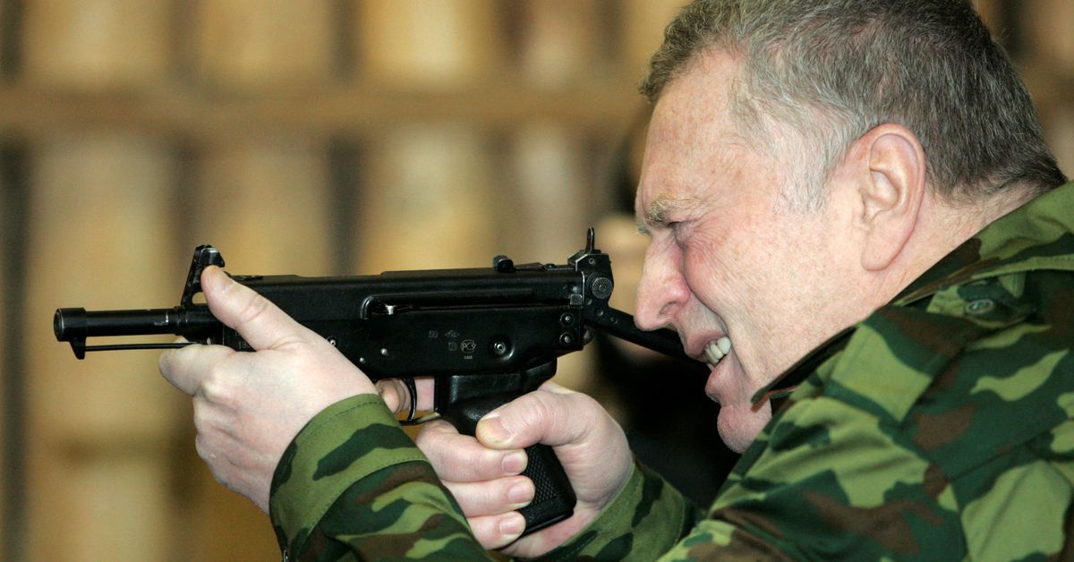 Reuters's tweet photo. OBITUARY Vladimir Zhirinovsky, dark showman of the Russian far right https://t.co/DsDTLtXuLC https://t.co/kqKxZR38yG