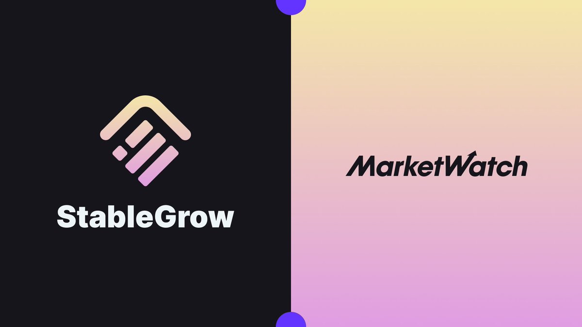 stablegrow's tweet image. StableGrow ✖️ MarketWatch

Read here: marketwatch.com/press-release/…

#BNB #BSC #BinanceSmartChain #BSCGem #StableGrow