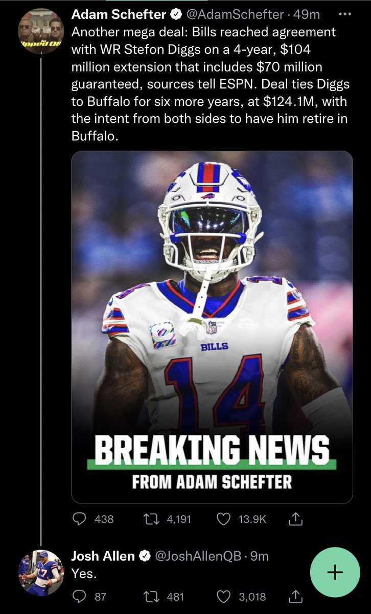 MySportsUpdate's tweet photo. Josh Allen, man of few words. https://t.co/BPQoJvQjue