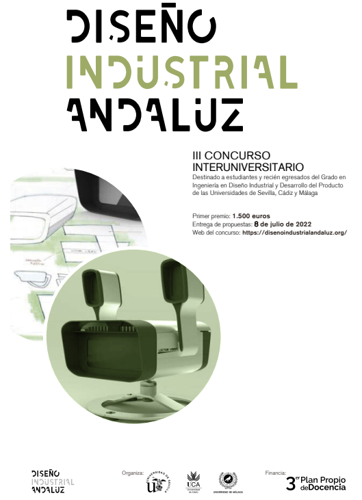 III Concurso Diseño Industrial Andaluz. Bases, inscripciones y premios en: disenoindustrialandaluz.org/el-concurso