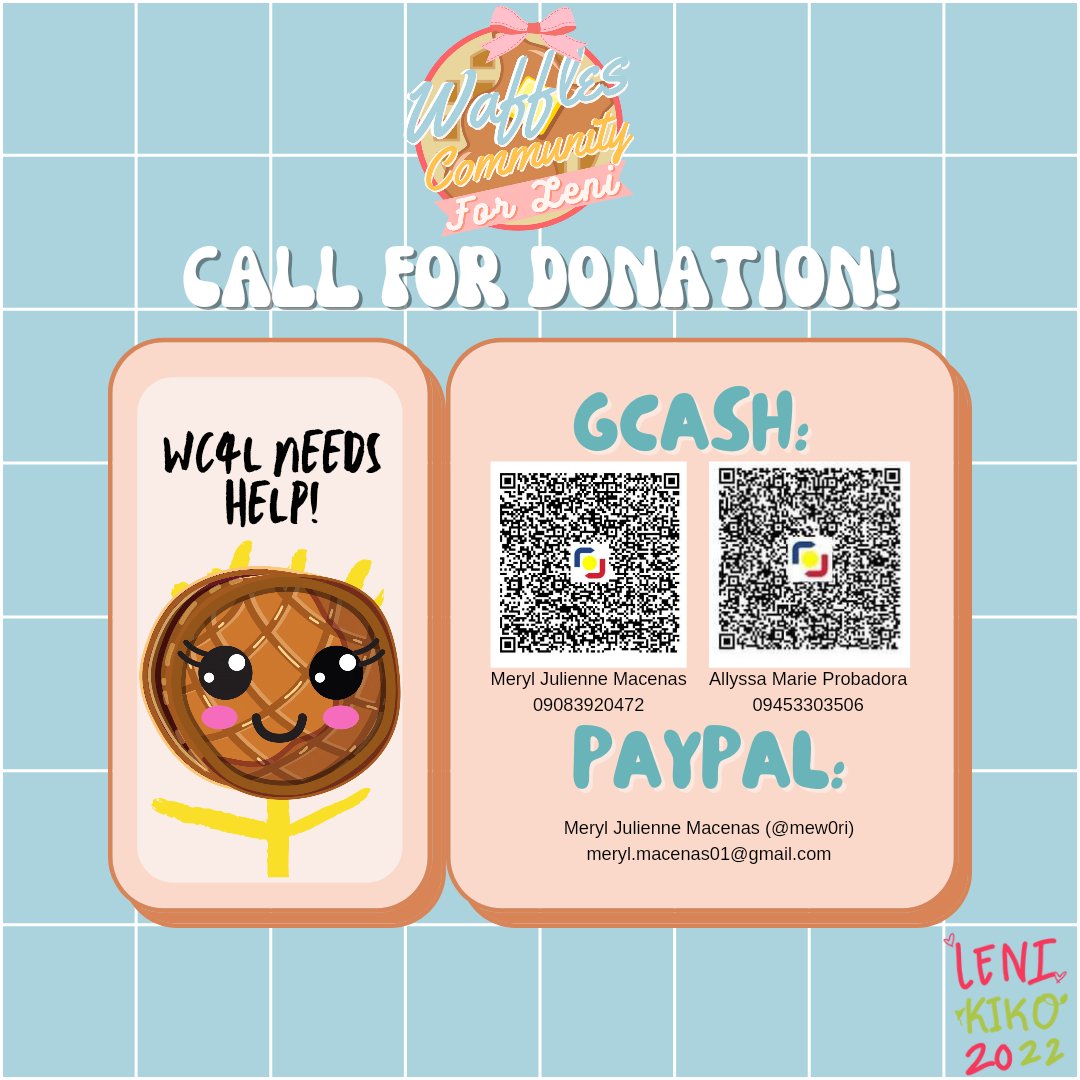 stanmatina's tweet photo. CALL FOR MONETARY DONATIONS 🎀💗

Sa paparating na April 12, darating ang team Leni-Kiko dito sa Masbate. Help us create a more meaningful event by creating and distributing waffles during the Leni-Kiko Grand Rally. [1/3] https://t.co/67krTNMkuV