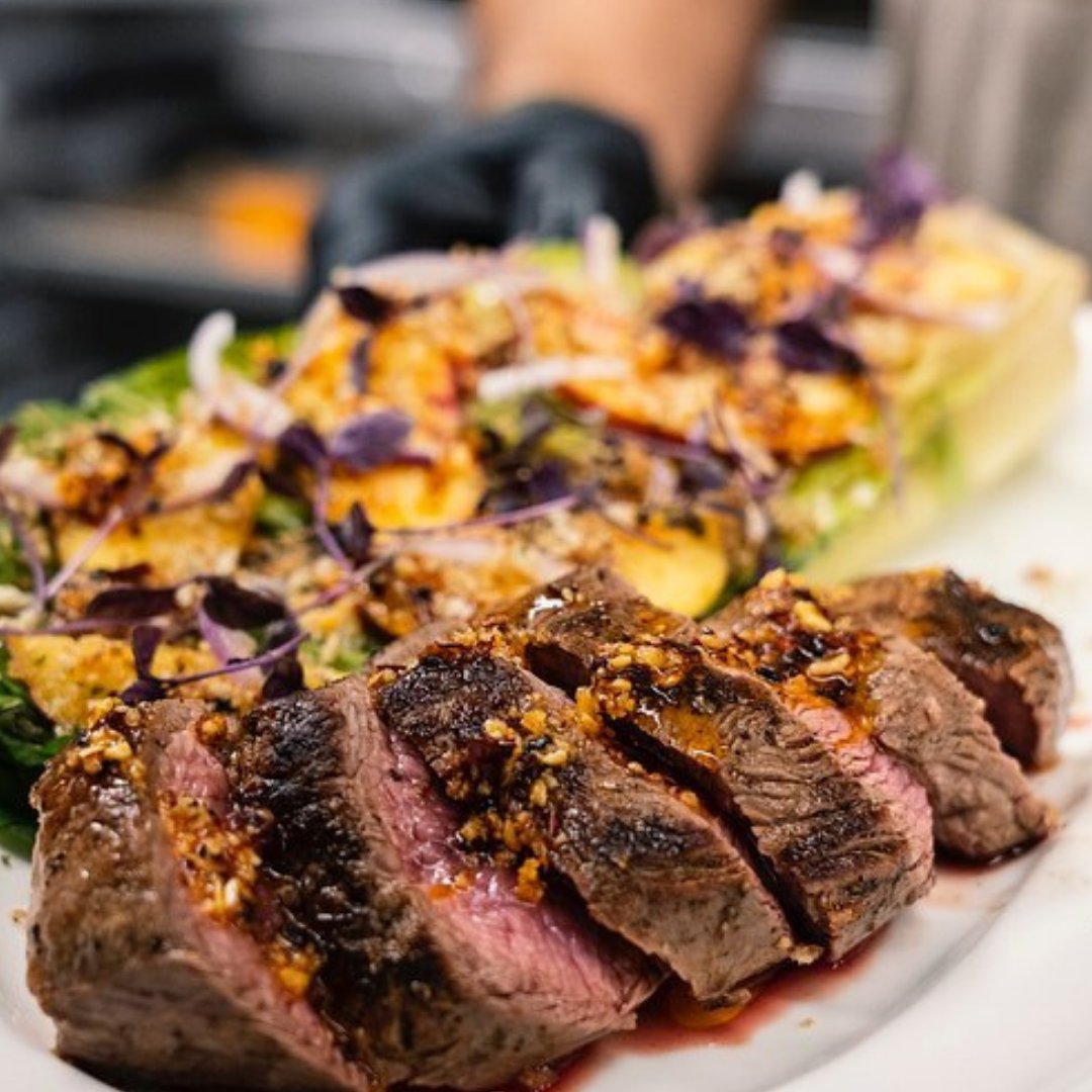 You rare-ly see steaks as good as ours. 🥩🥩 Thankfully, we hand them out every single Wednesday. This evening, stop by for a Bistro Steak with not one but TWO seasonal sides.
