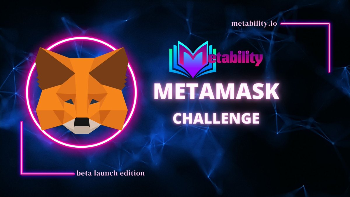 There is a very easy way to earn a limited edition NFT on <a href="/MetabilityApp/">Metability 🥑 | Learn-2-Earn</a>:

1. Complete a quick #MetaMask course (10-15 Minutes)
2. Setup a MetaMask wallet for yourself
3. Connect your MetaMask wallet to Metability
4. Earn NFTs &amp; more.

metability.io/events/8e35f43…

#web3 #learn2earn