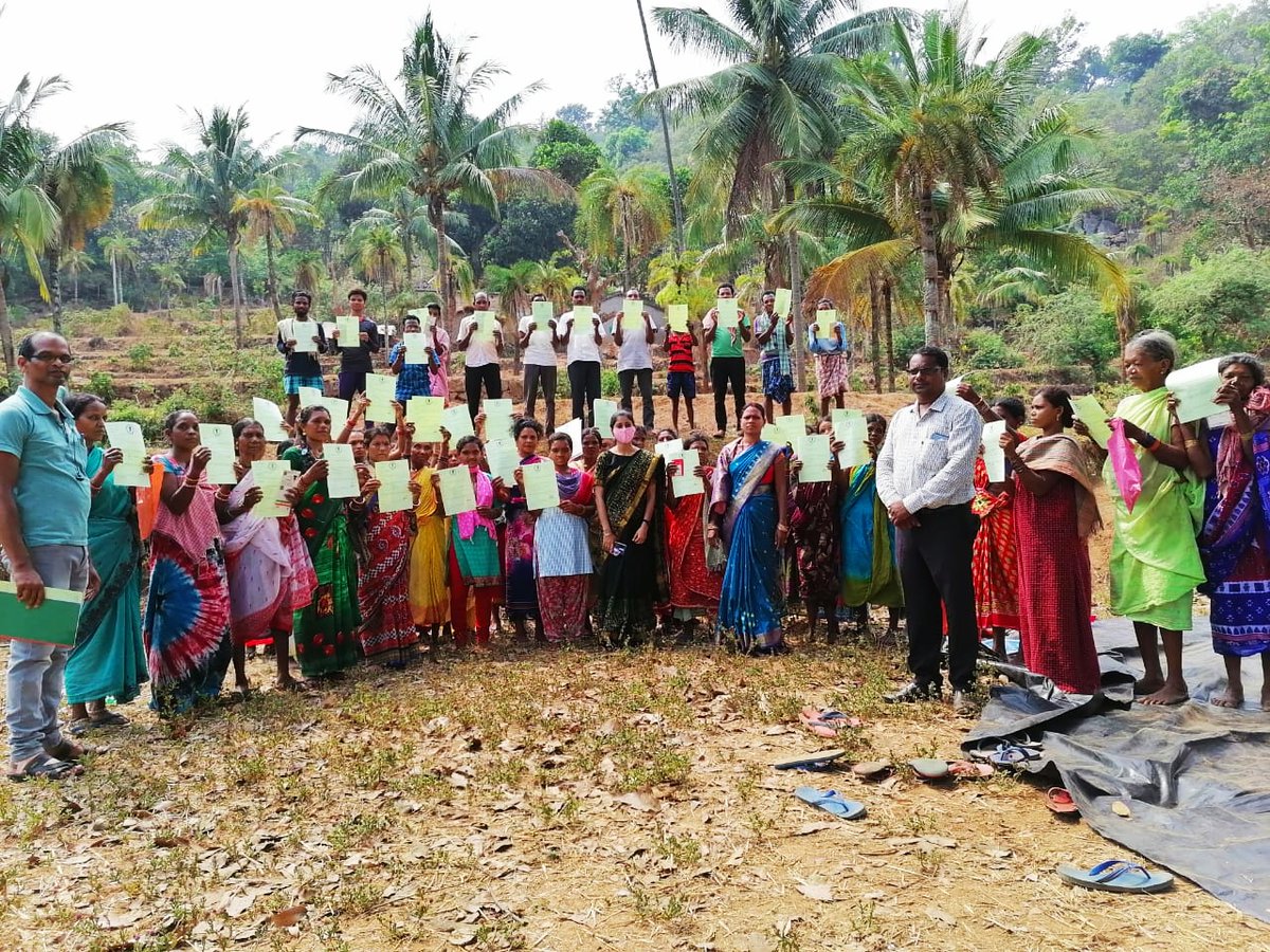 subcollectorPKD's tweet photo. In an effort to provide revenue service at the doorstep, 59 FRA RORs distributed to the beneficiaries in Village Jamtarang of Lailai GP by Tahasildar Raygada under Raygada Tahasil.
@DM_Gajapati
@CMO_Odisha 
@MoSarkar5T
@rdmodisha 
@stscdev https://t.co/XDoBH2xhND