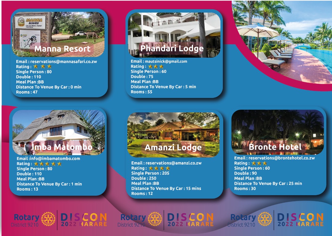 DisconHarare22's tweet photo. As we register for
#D9210 #DISCON22
https://t.co/CmAU9Gutwa
@Rotary
We are guided on some of the available accommodation options.. https://t.co/lVUzniIzuU
