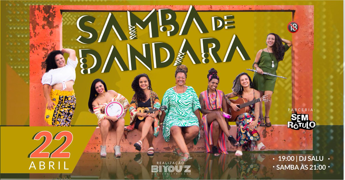ZBiyou's tweet photo. Biyou'Z com muito #samba no dia 22/04 às 19h.
Não perca! 

#biyouz https://t.co/KNcJ9nHfns