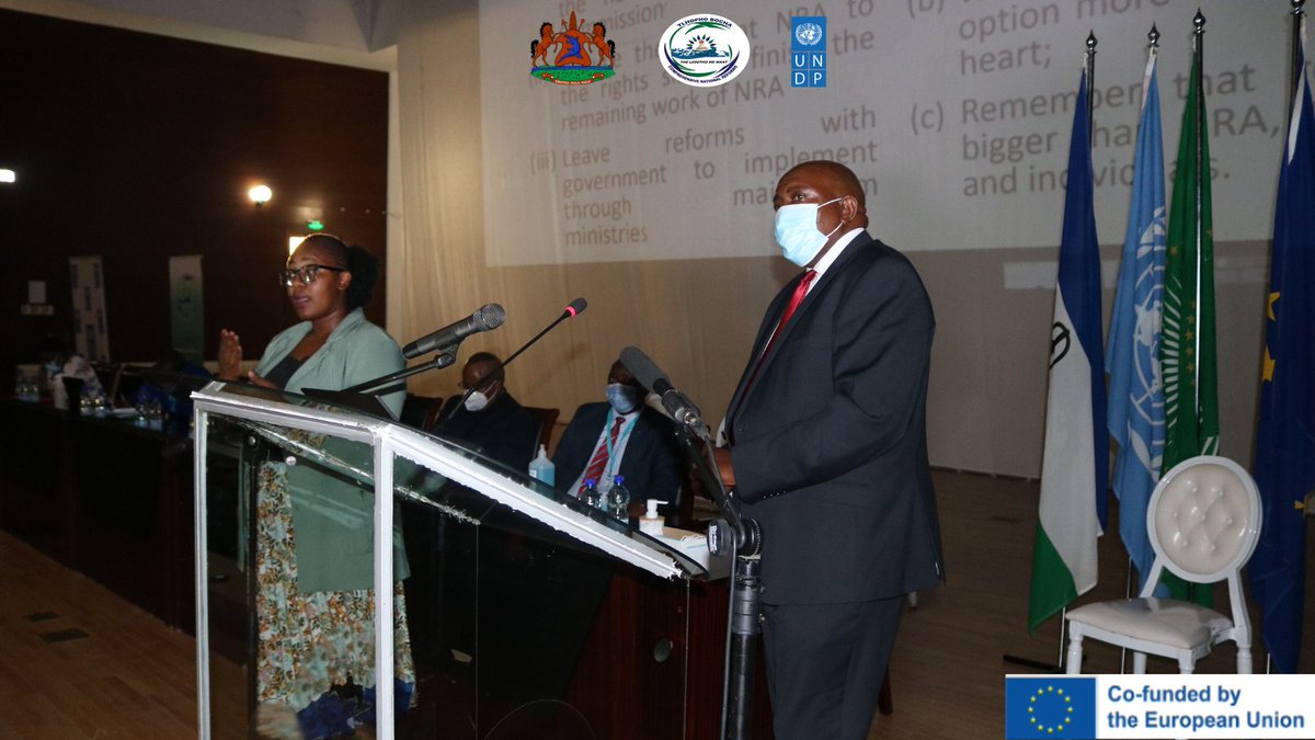 UNDPLesotho's tweet photo. The Future of the #NationalReforms for sustainable peace in Lesotho
Panel discussions of experts in conflict resolution, women's rights, peace and security, law & inviting Minister of Justice and Law to talk about how the reforms can be adopted.
#TheLesothoWeWant https://t.co/nOLjIbvOjS