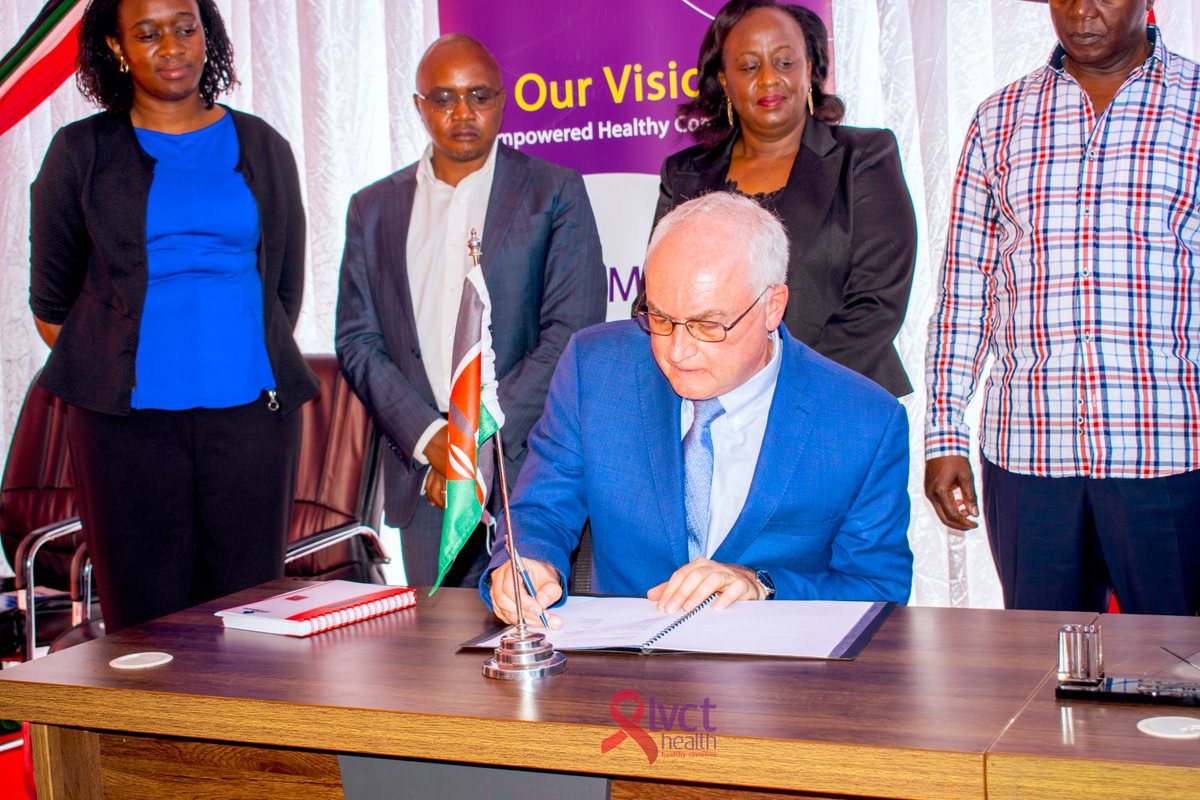 LVCTKe's tweet image. LVCT Health today witnessed the signing of a Memorandum of Understanding (MOU) between U.S Centers for Disease Control and Prevention (CDC) and Homabay County Government for the implementation of LVCT Vukisha95 program in Homabay County.
#LVCTHealth
#Vukisha95
#CDC
#HomabayCounty