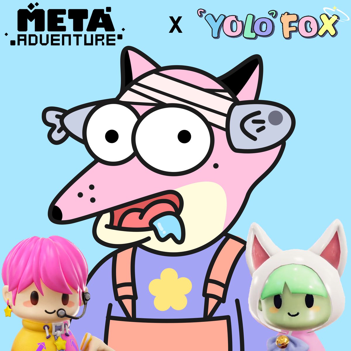 We are hyped to collab with YoloFox🥳

We've got 15 WL spots to giveaway for their mint at the end of April🚀

To enter:
1⃣RT &amp; ❤️
2⃣Follow <a href="/meta_adventure/">Meta Adventure</a> and @YOLOFOXNFT 
3⃣Tag 3 friends
4⃣Join both Discords: discord.com/invite/metaadv… &amp; discord.com/invite/UeuBTHH…

Winners in 48H🏆