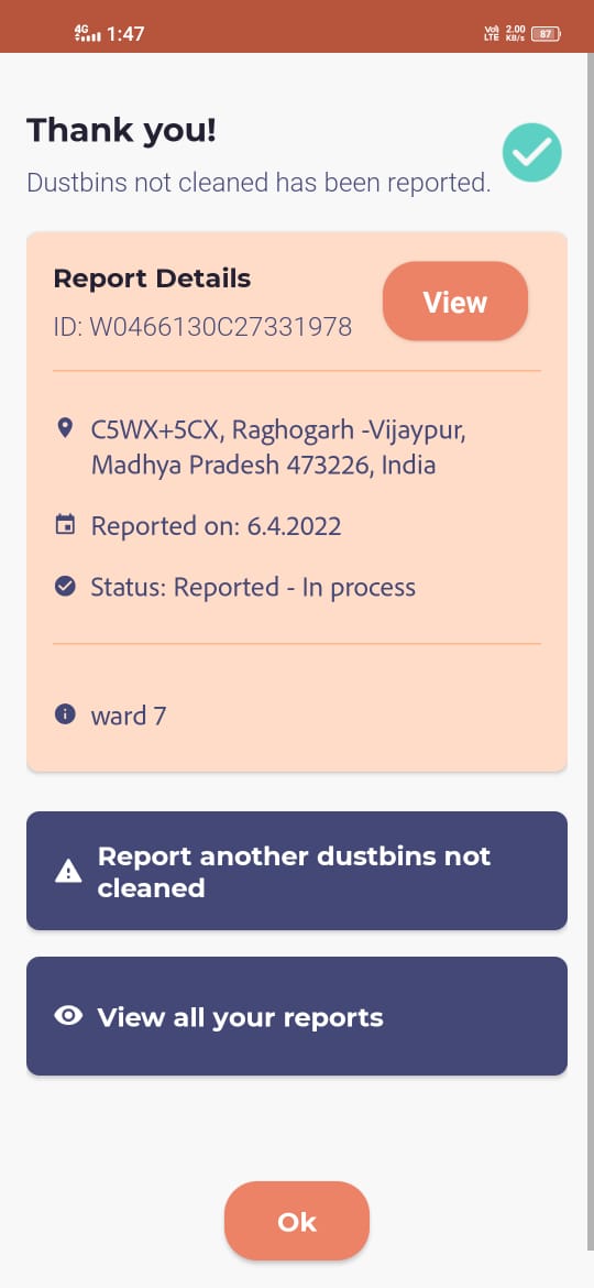 RaghogarhSwachh's tweet photo. #SwachhSurvekshan2020Indore #SwachhMP
#SwachhSurvekshan2020 #MyCleanMP #SwachhBharat #SwachhIndore
@SwachhBharatGov
महुआ ऐप पर शिकायत रिजॉल्व करा दी गई है। https://t.co/itRwkuqsIX
