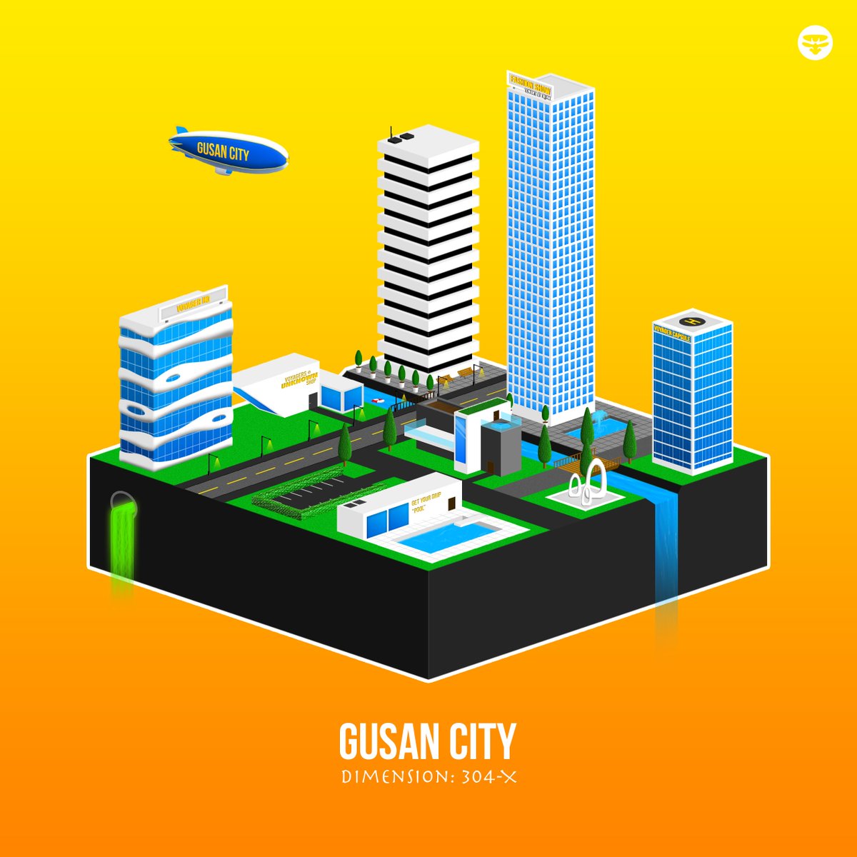 JonathanK_03's tweet photo. Somewhere in the metaverse, far far away, in a world without boundaries, you can find Gusan City in dimension 304-X🌆🏙️
-
Here is my concept of Gusan City. At daytime it seems like a perfectly normal place, but at night time the fashion show begins!

#VOYAGERSART https://t.co/WR21r0YAx5