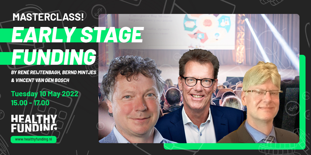 Three speakers, Bernd Mintjes - Invester, René Reijtenbagh - CEO <a href="/BAC_Connect/">Business Angels Connect</a>, Vincent van den Bosch - Grants specialist <a href="/BAC_Connect/">Business Angels Connect</a>, will share their expertise and experience to introduce you to various forms of early stage funding. Register via: bit.ly/3x6h2ni