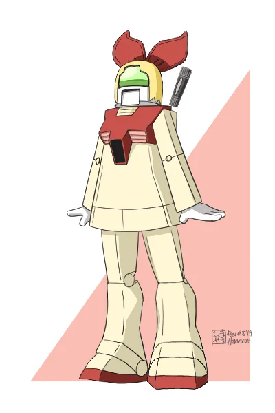 ⊂リボンの機動戦士⊃ 過去絵。 #ジムの日 #日常 #安中さん 