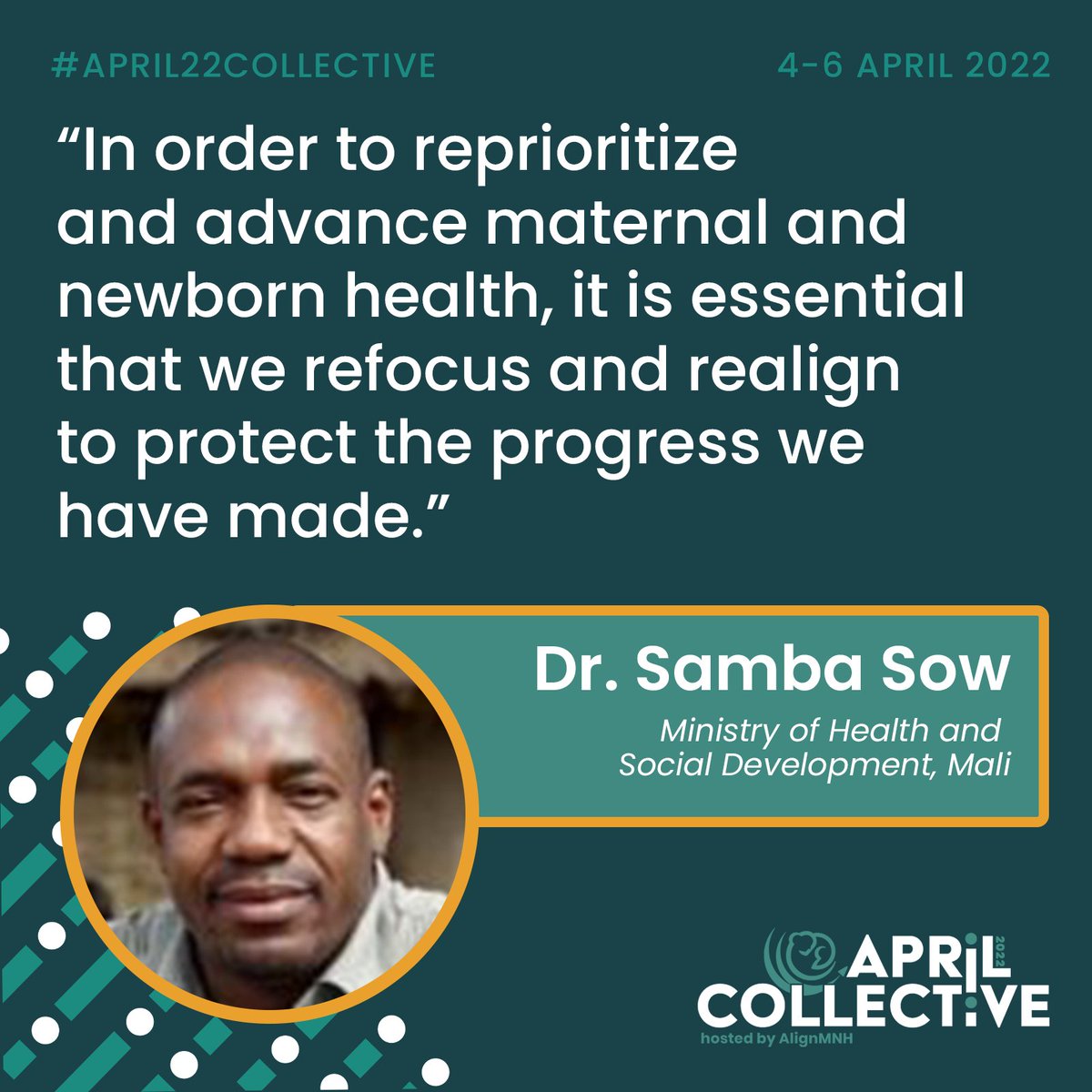 alignmnh's tweet photo. The #Roadto2023: International Maternal Newborn Health Conference (IMNHC) journey starts NOW!
Learn more about the goals, themes, and more from Dr. Samba Sow (@ProfessorSow) and other experts by joining the launch event at the #April22Collective 👉https://t.co/7RiQIHOWMv https://t.co/5ZIuQLKzpY