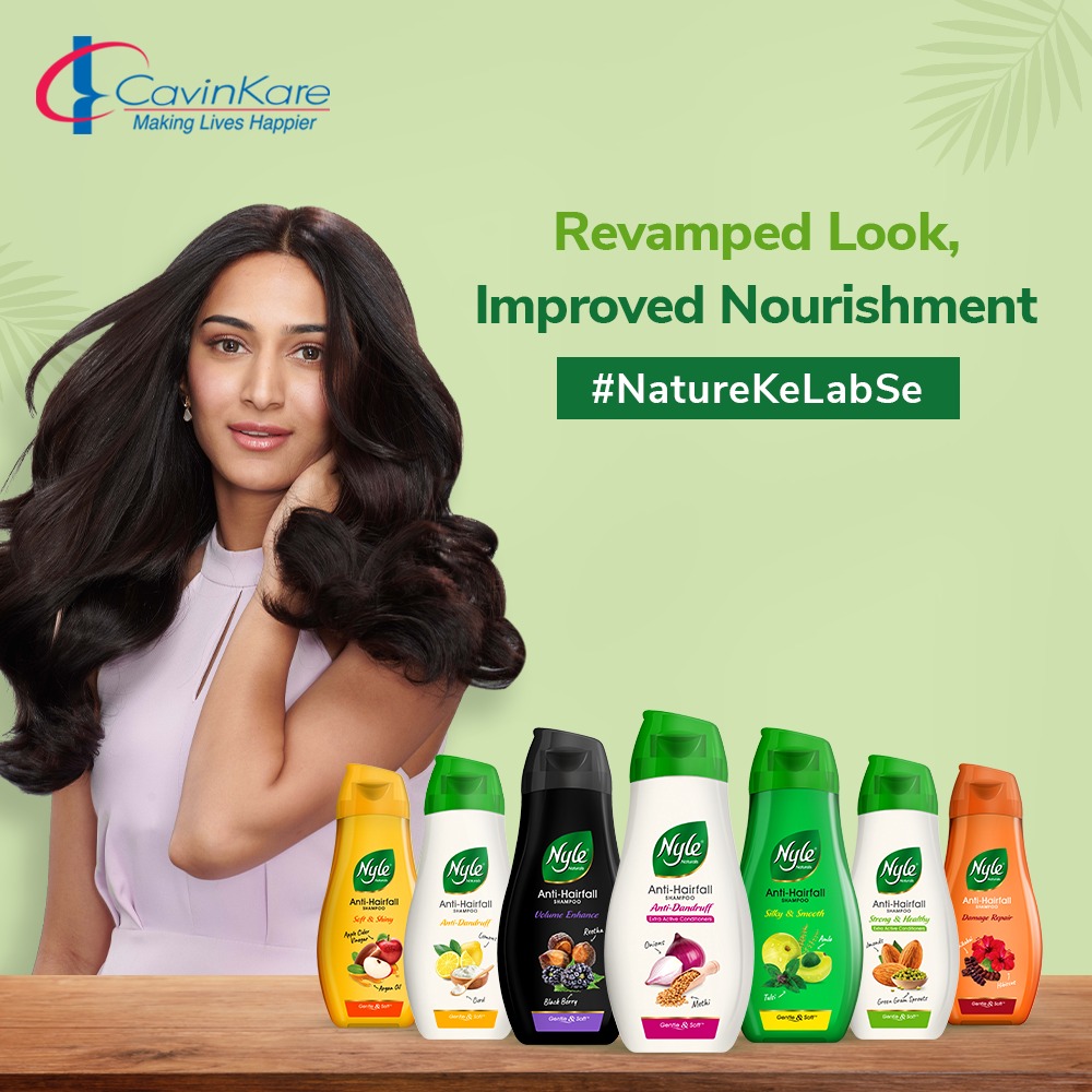 #Nyle is excited to reveal its association with Erica Fernandes. The brand has re-established itself as an anti-hairfall range and has introduced three new variants in addition to repackaging for four of the classic variants. This time its tested #NatureKeLabse 

#CavinKare