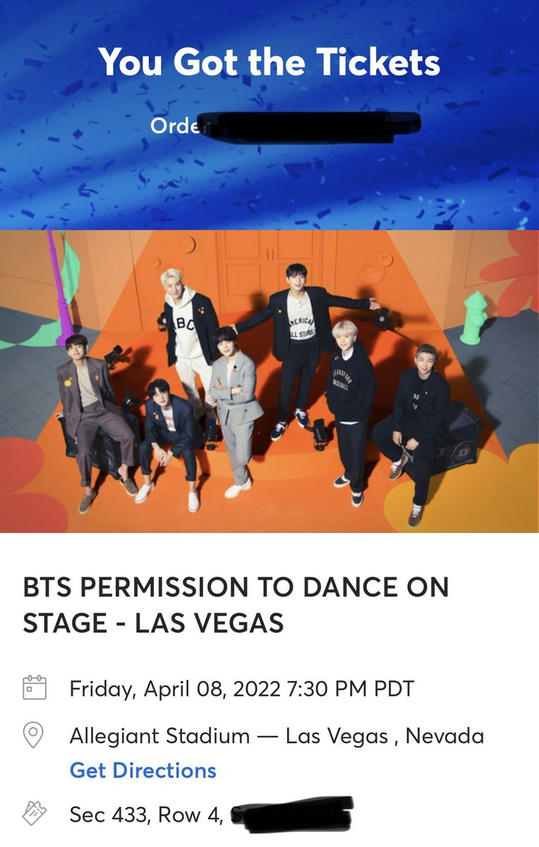 caroliciousy's tweet photo. Selling 2 BTS PTD TICKETS for the show on the 8th of april. 

Sec 433 - row 4 - seats next to esch other
70$ per ticket

#btslasvegas 
#btsconcert
#PTD_ON_STAGE_LasVegas https://t.co/eWWL9vH0l5