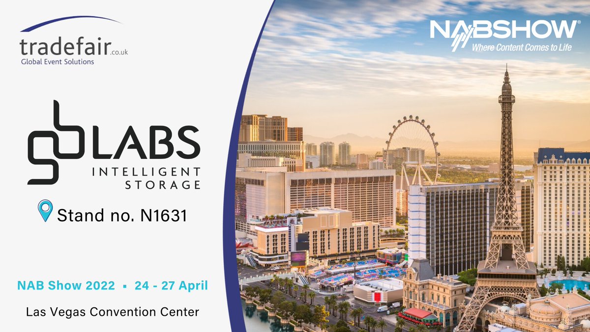 TFSUK's tweet photo. This year at @NABShow, @GB_Labs will be launching #HyperSpace Generation 3 & showcasing the latest version of #FastNAS Gen 2, along with the new #UnifyHub data management system. As well as GB Labs' other #IntelligentStorage #Technology: #CloakDR #Mosaic & CORE.4. #NAB2022 https://t.co/7tQp935F6M