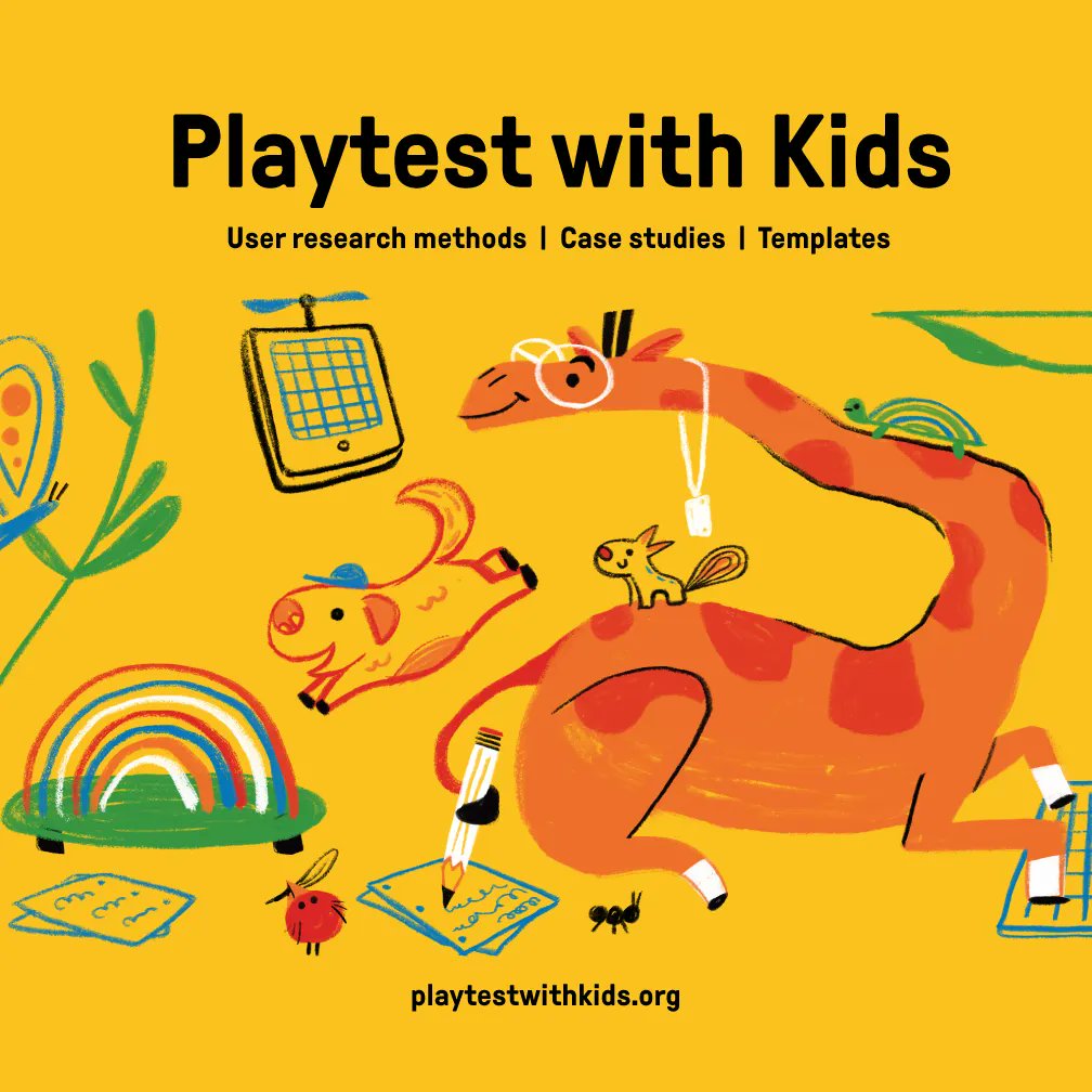 Joan Ganz Cooney Center (@cooneycenter) on Twitter photo We're excited to launch #Playtest with Kids, a toolkit designed to enable teams to create great products by conducting meaningful research with kids! 
bit.ly/3DDNAGx We're excited to launch #Playtest with Kids, a toolkit designed to enable teams to create great products by conducting meaningful research with kids! 
bit.ly/3DDNAGx