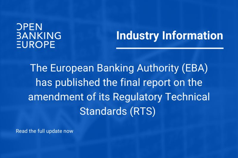 OBEurope_'s tweet photo. 🔷 Industry Update 🔷

@EBA_News (#EBA) has published the final report on the amendment of its Regulatory Technical Standards (#RTS) on Strong Customer Authentication and Secure Communication (#SCA &amp; #CSC) under the Payment Services Directive (#PSD2). 

https://t.co/7F7EKX7AXQ https://t.co/NBOQlC6jfj