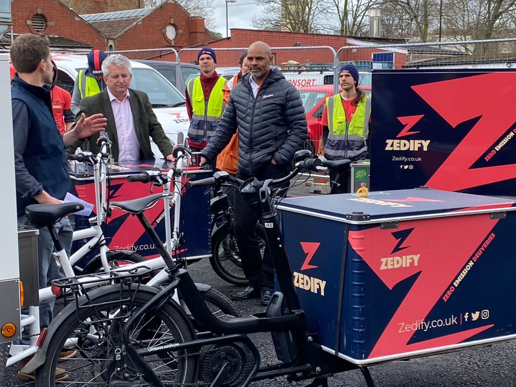 Thanks to <a href="/ZedifyBRS/">Zedify Bristol</a> for inviting us to the launch of Bristol logistics hub, strategically located close to CAZ. It was interesting to hear about the support provided by <a href="/BristolCouncil/">Bristol City Council</a> &amp; <a href="/bw_businesswest/">Business West</a>. 🙏to <a href="/pinkmansbakery/">Pinkmans</a> &amp; <a href="/WoganCoffee/">Wogan Coffee</a> for great coffee &amp; cakes.