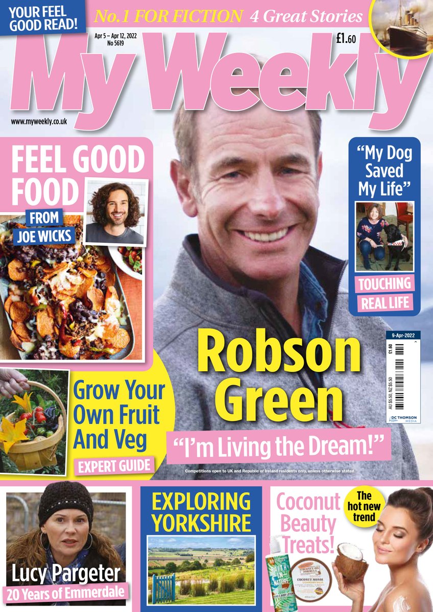 Lots of great fiction in this week's issue of <a href="/My_Weekly/">My Weekly</a> including stories from <a href="/carrollclaudia/">claudia carroll</a> <a href="/AramintaHall/">Araminta Hall</a> <a href="/LaurenRebbeck/">Lauren Rebbeck</a> and <a href="/JulieDawnBaker2/">Julie Dawn Baker</a> covering everything from a heartrending story set aboard the Titanic to a one featuring a gorgeous basset hound called Feliz...