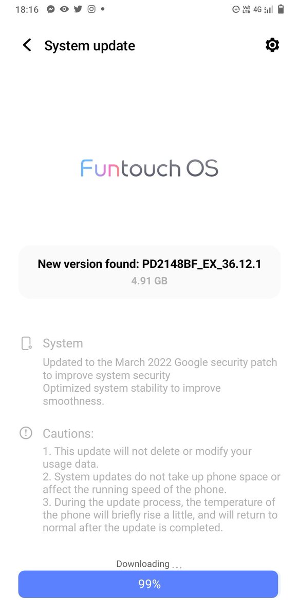 toposant55's tweet photo. Thank You Dear @nipunmarya
Sir & @IqooInd Team For This Updated Version in My iQOO Z5 ๐๐ฅฐโค๏ธ #iQOOZ5 #Z5FullyLoaded https://t.co/lyVxz5mIXJ