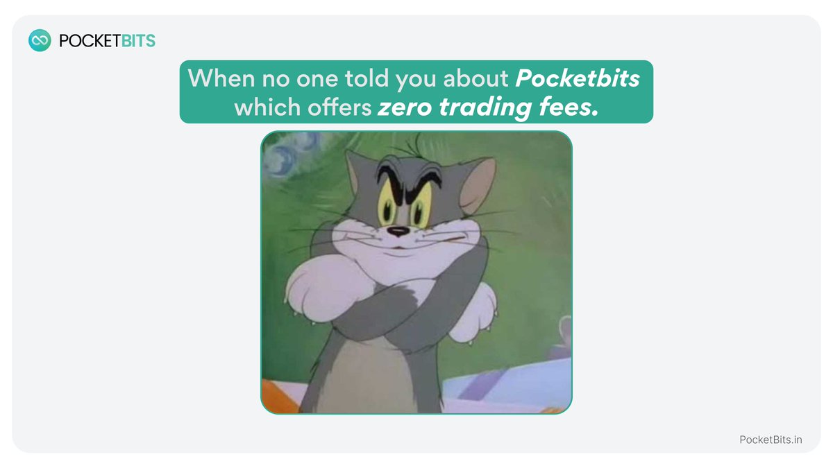 PocketBitsIndia's tweet photo. Trade for free, Not a single fee๐คฉ
Yes! Zero, Zero fees๐
#cryptocurrencies #cryptotrading https://t.co/HZBVJLC5D7