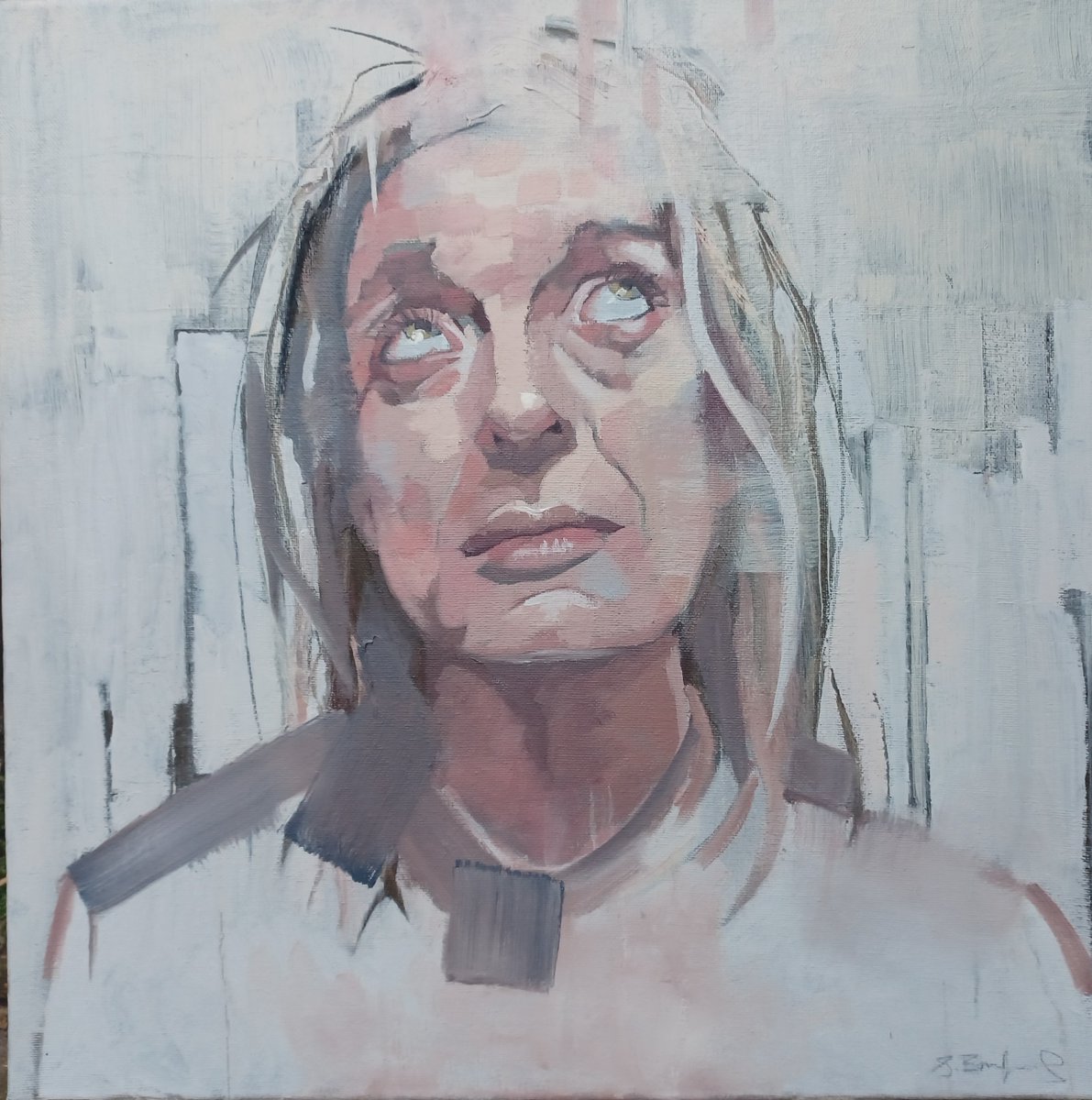 I painted Lydia with a virus. It seemed appropriate.